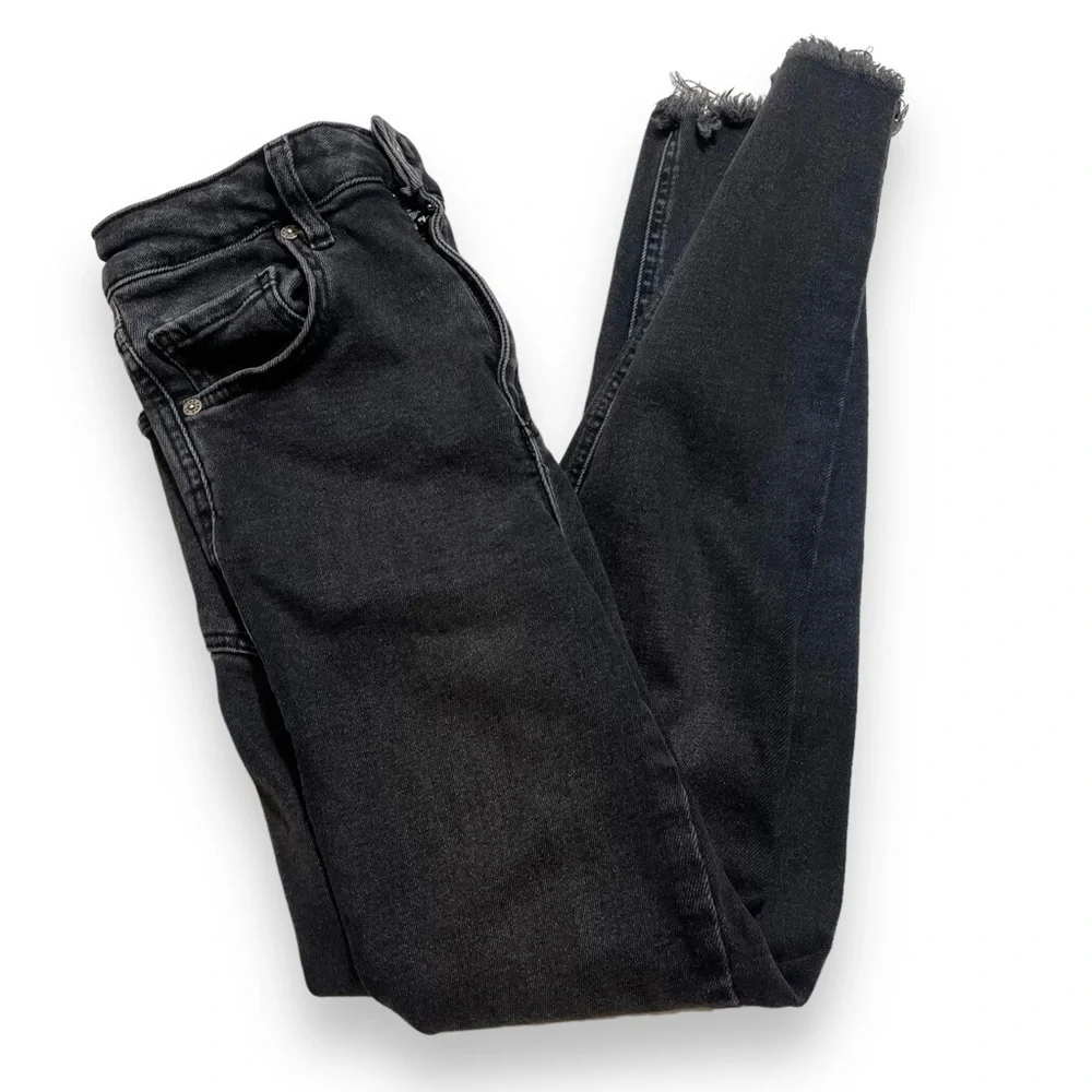 Free People We The Free High Rise Jegging Skinny Jeans Women's Size 29 Fray Hem